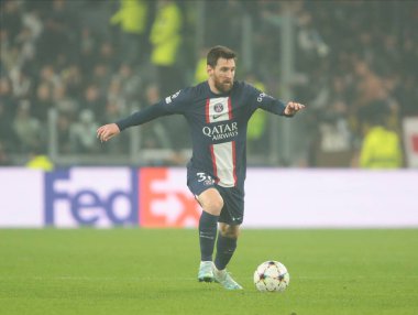 UEFA Şampiyonlar Ligi H Grubu sırasında Paris Saint-Germain FC 'den Lionel Messi, 2 Kasım 2022' de İtalya 'nın Allianz Stadyumu' nda Juventus Fc ve Paris Saint Germain arasında oynanan futbol karşılaşması. Fotoğraf: Nderim Kaceli - Fotoğraf: Nderim Kaceli / LiveMedi