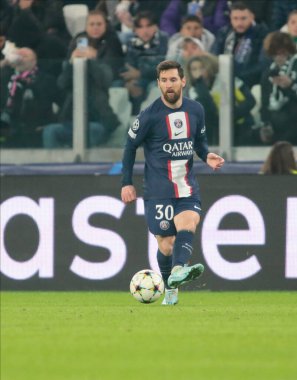 UEFA Şampiyonlar Ligi H Grubu sırasında Paris Saint-Germain FC 'den Lionel Messi, 2 Kasım 2022' de İtalya 'nın Allianz Stadyumu' nda Juventus Fc ve Paris Saint Germain arasında oynanan futbol karşılaşması. Fotoğraf: Nderim Kaceli - Fotoğraf: Nderim Kaceli / LiveMedi