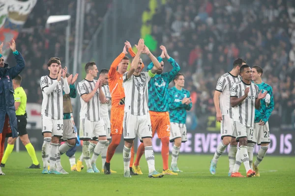 Juventus Team Uefa Champions League Group Football Match Juventus Paris — Φωτογραφία Αρχείου