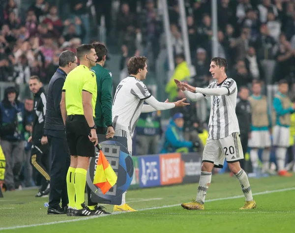 Fabio Miretti Juventus Federico Chiesa Juventus Lors Match Football Entre — Photo