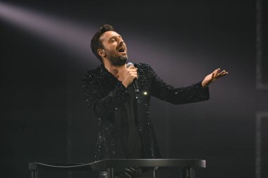 Cesare Cemonini 2 Kasım 2022 'de İtalya' nın başkenti Roma 'daki Palazzo dello Sport' ta yapılan Cremonini 2022 Turu sırasında. - Fotoğraf: Domenico Cippitelli / LiveMedi