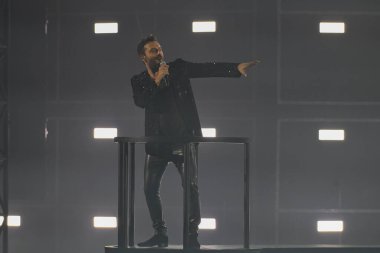 Cesare Cemonini 2 Kasım 2022 'de İtalya' nın başkenti Roma 'daki Palazzo dello Sport' ta yapılan Cremonini 2022 Turu sırasında. - Fotoğraf: Domenico Cippitelli / LiveMedi