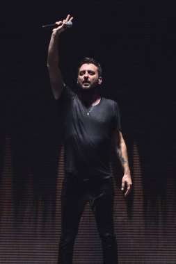 Cesare Cemonini 2 Kasım 2022 'de İtalya' nın başkenti Roma 'daki Palazzo dello Sport' ta yapılan Cremonini 2022 Turu sırasında. - Fotoğraf: Domenico Cippitelli / LiveMedi