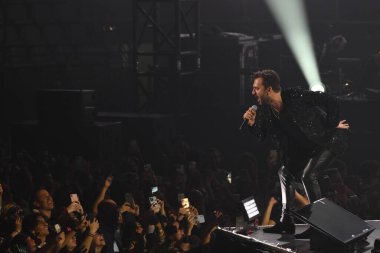 Cesare Cemonini 2 Kasım 2022 'de İtalya' nın başkenti Roma 'daki Palazzo dello Sport' ta yapılan Cremonini 2022 Turu sırasında. - Fotoğraf: Domenico Cippitelli / LiveMedi