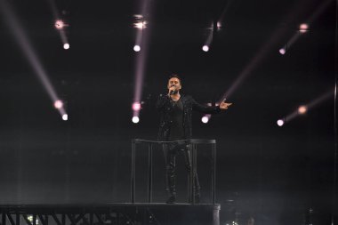 Cesare Cemonini 2 Kasım 2022 'de İtalya' nın başkenti Roma 'daki Palazzo dello Sport' ta yapılan Cremonini 2022 Turu sırasında. - Fotoğraf: Domenico Cippitelli / LiveMedi