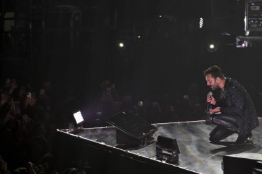 Cesare Cemonini 2 Kasım 2022 'de İtalya' nın başkenti Roma 'daki Palazzo dello Sport' ta yapılan Cremonini 2022 Turu sırasında. - Fotoğraf: Domenico Cippitelli / LiveMedi