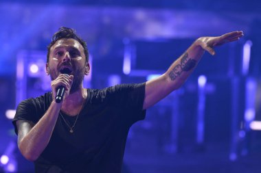 Cesare Cemonini 2 Kasım 2022 'de İtalya' nın başkenti Roma 'daki Palazzo dello Sport' ta yapılan Cremonini 2022 Turu sırasında. - Fotoğraf: Domenico Cippitelli / LiveMedi