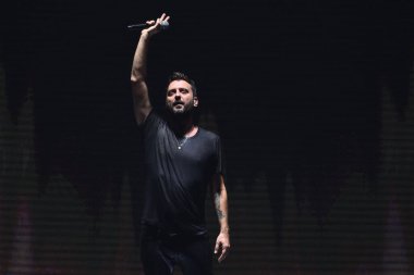 Cesare Cemonini 2 Kasım 2022 'de İtalya' nın başkenti Roma 'daki Palazzo dello Sport' ta yapılan Cremonini 2022 Turu sırasında. - Fotoğraf: Domenico Cippitelli / LiveMedi