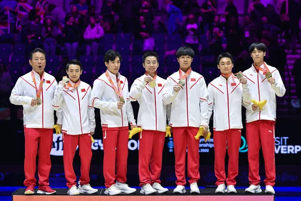 Medalla Oro Mag Final Del Equipo Chin —  Fotos de Stock