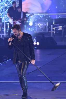 Cesare Cemonini 2 Kasım 2022 'de İtalya' nın başkenti Roma 'daki Palazzo dello Sport' ta yapılan Cremonini 2022 Turu sırasında. - Fotoğraf: Domenico Cippitelli / LiveMedi