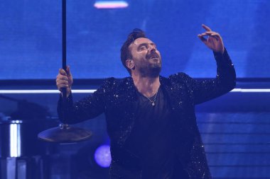 Cesare Cemonini 2 Kasım 2022 'de İtalya' nın başkenti Roma 'daki Palazzo dello Sport' ta yapılan Cremonini 2022 Turu sırasında. - Fotoğraf: Domenico Cippitelli / LiveMedi