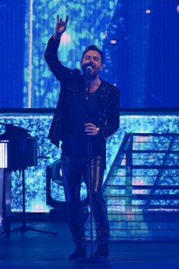 Cesare Cemonini 2 Kasım 2022 'de İtalya' nın başkenti Roma 'daki Palazzo dello Sport' ta yapılan Cremonini 2022 Turu sırasında. - Fotoğraf: Domenico Cippitelli / LiveMedi