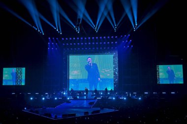 Cesare Cemonini 2 Kasım 2022 'de İtalya' nın başkenti Roma 'daki Palazzo dello Sport' ta yapılan Cremonini 2022 Turu sırasında. - Fotoğraf: Domenico Cippitelli / LiveMedi