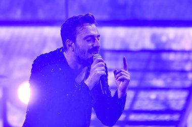 Cesare Cemonini 2 Kasım 2022 'de İtalya' nın başkenti Roma 'daki Palazzo dello Sport' ta yapılan Cremonini 2022 Turu sırasında. - Fotoğraf: Domenico Cippitelli / LiveMedi