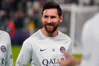 Lionel Messi (Paris Saint Germain FC) UEFA Şampiyonlar Ligi maçında Juventus FC, Paris Saint-Germain FC 'ye karşı Torino, İtalya' daki Allianz Stadyumu 'nda, 2 Kasım 2022 - Fotoğraf: Luca Rossin