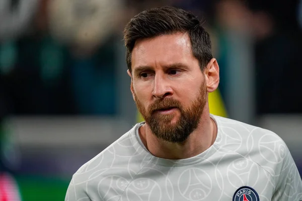 Lionel Messi Paris Saint Germain Uefa Bajnokok Ligája Labdarúgó Mérkőzése — Stock Fotó