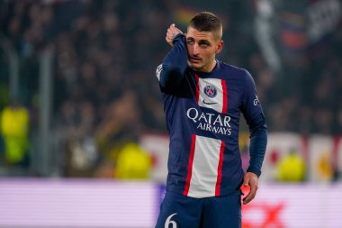 Marco Verratti (Paris Saint Germain FC) UEFA Şampiyonlar Ligi maçında Juventus FC, Paris Saint-Germain FC 'ye karşı Torino, İtalya' daki Allianz Stadyumu 'nda, 2 Kasım 2022 - Fotoğraf: Luca Rossin