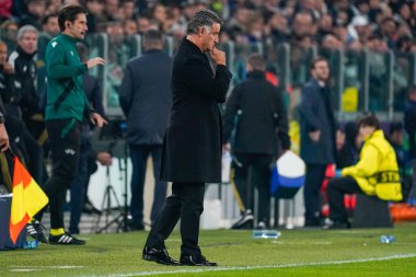 UEFA Şampiyonlar Ligi futbol karşılaşmasında teknik direktör Christophe Galtier (Paris Saint Germain FC), İtalya 'nın Torino kentindeki Allianz Stadyumu' nda oynanan Juventus FC-Paris Saint-Germain FC maçında, 2 Kasım 2022 - Fotoğraf: Luca Rossin