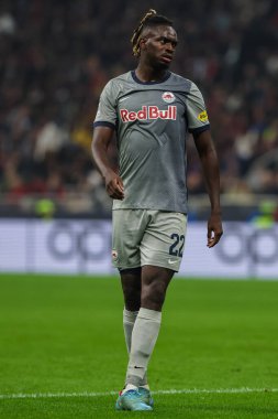 FC Red Bull Salzburg 'dan Oumar Solet UEFA Şampiyonlar Ligi 2022 / 23 Grup Sahnesi - Grup E futbol maçı AC Milan ile FC Red Bull Salzburg arasında Giuseppe Meazza Stadyumu, İtalya' da 2 Kasım 2022 'de - Fotoğraf: Fabrizio Carabelli / LiveMed