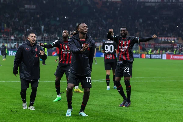 AC Milan 'dan Rafael Leao UEFA Şampiyonlar Ligi 2022 / 23 Grup Sahnesi - Grup E futbol maçı AC Milan ile FC Red Bull Salzburg arasında Giuseppe Meazza Stadyumu, Milan' da 2 Kasım 2022 - Fotoğraf: Fabrizio Carabelli / LiveMedi