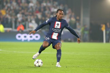 Renato Sanches (Paris Saint-Germain) UEFA Şampiyonlar Ligi maçında Juventus FC, Paris Saint-Germain FC 'ye karşı Torino, İtalya' daki Allianz Stadyumu 'nda, Kasım 02, 2022 - Fotoğraf: Claudio Benedett