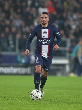 Marco Verratti (Paris Saint-Germain) UEFA Şampiyonlar Ligi maçında Juventus FC, Paris Saint-Germain FC 'ye karşı Torino, İtalya' daki Allianz Stadyumu, 02 Kasım 2022 - Fotoğraf: Claudio Benedett