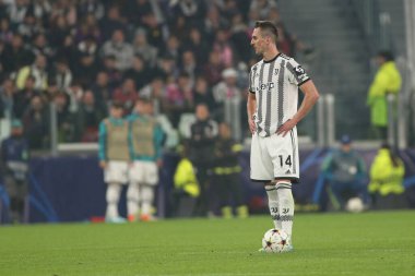 Arkadiusz Milik (Juventus FC) UEFA Şampiyonlar Ligi maçında Juventus FC, Paris Saint-Germain FC 'ye karşı Torino, İtalya' daki Allianz Stadyumu 'nda, Kasım 02, 2022 - Fotoğraf: Claudio Benedett