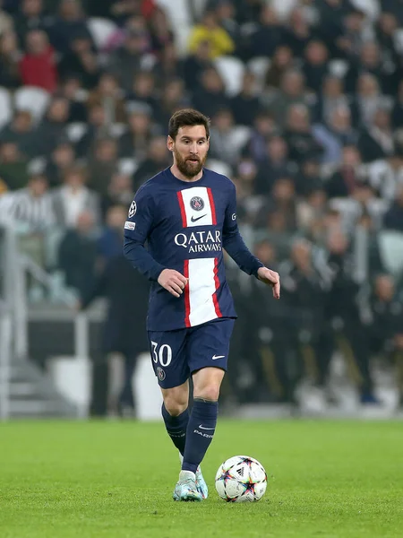 Lionel Messi Paris Saint Germain Durante Jogo Futebol Liga Dos — Fotografia de Stock