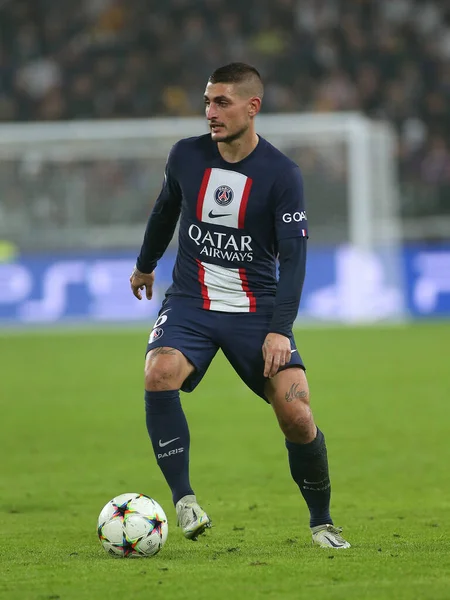 stock image Marco Verratti (Paris Saint-Germain)  during  UEFA Champions League football match Juventus FC vs Paris Saint-Germain FC at the Allianz Stadium in Turin, Italy, November 02, 2022 - Credit: Claudio Benedett