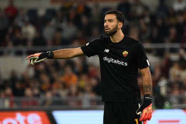 Rui Patricio (AS Roma) UEFA Avrupa Ligi 2022-2023 yılları arasında Roma 'daki Olimpiyat Stadyumu' nda AS Roma ve PFC Ludogorets arasında oynanan futbol karşılaşmasında. - Fotoğraf: Fabrizio Corradetti / LiveMedi