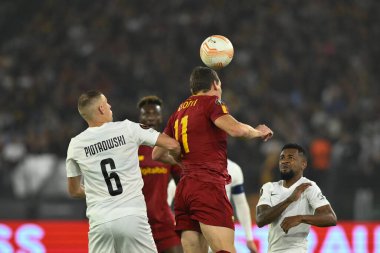 A.S. Roma 'dan Andrea Belotti, 3 Kasım 2022' de İtalya 'nın Roma kentinde Olimpico Stadyumu' nda oynanan A.S. Roma ve PFC Ludogorets arasındaki UEFA Avrupa Ligi C Grubu karşılaşmasının altıncı gününde. - Fotoğraf: Domenico Cippitelli / LiveMedi