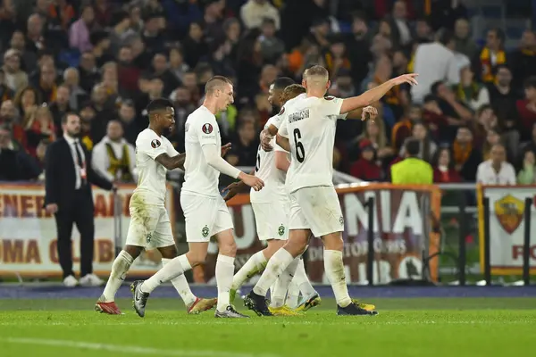 PFC Ludogorets 'ten Rick, Avrupa Ligi C Grubu' nun A.S. Roma ve PFC Ludogorets 1945 arasındaki altıncı gününde 3 Kasım 2022 tarihinde İtalya 'nın Roma kentinde Olimpico Stadyumu' nda oynanmıştır. - Fotoğraf: Domenico Cippitelli / LiveMedi