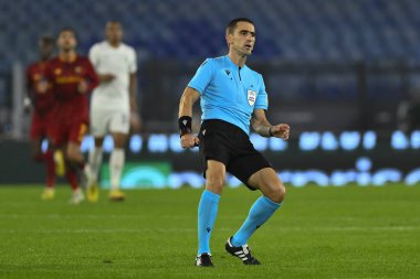 Nikola Dabanoviç (MNE), 3 Kasım 2022 tarihinde İtalya 'nın Roma kentinde Olimpico Stadyumu' nda oynanan A.S. Roma ve PFC Ludogorets arasındaki UEFA Avrupa Ligi C Grubu karşılaşmasının altıncı gününde. - Fotoğraf: Domenico Cippitelli / LiveMedi