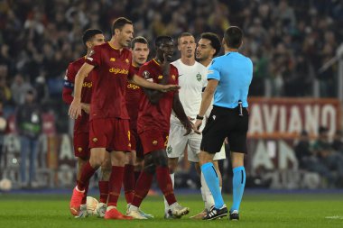 Nikola Dabanoviç (MNE), 3 Kasım 2022 tarihinde İtalya 'nın Roma kentinde Olimpico Stadyumu' nda oynanan A.S. Roma ve PFC Ludogorets arasındaki UEFA Avrupa Ligi C Grubu karşılaşmasının altıncı gününde. - Fotoğraf: Domenico Cippitelli / LiveMedi