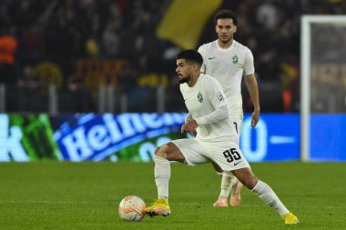 PFC Ludogorets 'in Cauly of PFC Ludogorets' i, 3 Kasım 2022 'de İtalya' nın başkenti Roma 'da oynanan A.S. Roma ve PFC Ludogorets 1945 Avrupa Ligi C Grubu karşılaşmasının altıncı gününde izledi. - Fotoğraf: Domenico Cippitelli / LiveMedi