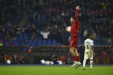 3 Kasım 2022 'de İtalya' nın başkenti Roma 'da Olimpico Stadyumu' nda oynanan A.S. Roma ve PFC Ludogorets arasındaki UEFA Avrupa Ligi C Grubunun altıncı gününde Lorenzo Pellegrini. - Fotoğraf: Domenico Cippitelli / LiveMedi