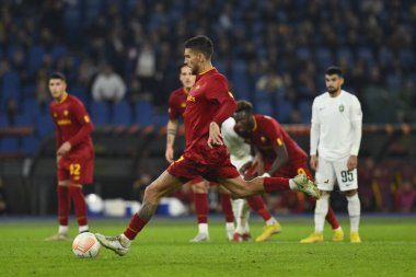 3 Kasım 2022 'de İtalya' nın başkenti Roma 'da Olimpico Stadyumu' nda oynanan A.S. Roma ve PFC Ludogorets arasındaki UEFA Avrupa Ligi C Grubunun altıncı gününde Lorenzo Pellegrini. - Fotoğraf: Domenico Cippitelli / LiveMedi