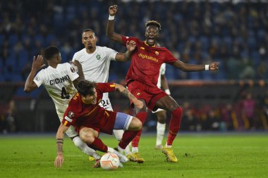 A.S. Roma takımından Nicolo 'Zaniolo UEFA Avrupa Ligi C Grubu' nun 1945 A.S. Roma ve PFC Ludogorets arasındaki altıncı maçında 3 Kasım 2022 'de İtalya' nın Roma kentinde Olimpico Stadyumu 'nda oynanacak. - Fotoğraf: Domenico Cippitelli / LiveMedi