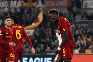 Tammy Abraham (AS Roma) UEFA Avrupa Ligi 2022-2023 sezonunda AS Roma ve PFC Ludogorets arasında Roma 'daki Olimpiyat Stadyumu' nda oynanan futbol karşılaşmasında. - Fotoğraf: Fabrizio Corradetti / LiveMedi