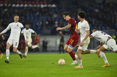 A.S. Roma takımından Nicolo 'Zaniolo UEFA Avrupa Ligi C Grubu' nun 1945 A.S. Roma ve PFC Ludogorets arasındaki altıncı maçında 3 Kasım 2022 'de İtalya' nın Roma kentinde Olimpico Stadyumu 'nda oynanacak. - Fotoğraf: Domenico Cippitelli / LiveMedi