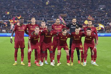 A.S. Roma Takımı, 3 Kasım 2022 tarihinde İtalya 'nın Roma kentinde Olimpico Stadyumu' nda oynanan A.S. Roma ve PFC Ludogorets arasındaki UEFA Avrupa Ligi C Grubunun altıncı gününde oynanacak. - Fotoğraf: Domenico Cippitelli / LiveMedi