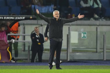 3 Kasım 2022 'de İtalya' nın Roma kentinde Olimpico Stadyumu 'nda oynanan A.S. Roma ve PFC Ludogorets arasındaki UEFA Avrupa Ligi C Grubunun altıncı gününde A.S. Roma takımından Jose Mourinho. - Fotoğraf: Domenico Cippitelli / LiveMedi