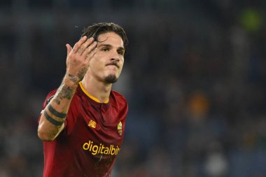 A.S. Roma takımından Nicolo 'Zaniolo UEFA Avrupa Ligi C Grubu' nun 1945 A.S. Roma ve PFC Ludogorets arasındaki altıncı maçında 3 Kasım 2022 'de İtalya' nın Roma kentinde Olimpico Stadyumu 'nda oynanacak. - Fotoğraf: Domenico Cippitelli / LiveMedi