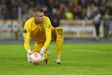 PFC Ludogorets takımından Sergio Padt, A.S. Roma ve PFC Ludogorets 1945 arasındaki UEFA Avrupa Ligi C Grubunun altıncı gününde 3 Kasım 2022 tarihinde İtalya 'nın Roma kentinde Olimpico Stadyumu' nda oynanan karşılaşmada görülüyor. - Fotoğraf: Domenico Cippitelli / LiveMedi