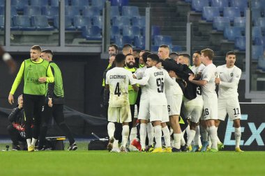 PFC Ludogorets üyesi Nonato, A.S. Roma ve PFC Ludogorets 1945 arasındaki UEFA Avrupa Ligi C Grubu 'nun altıncı gününde 3 Kasım 2022 tarihinde İtalya' nın Roma kentinde Olimpico Stadyumu 'nda oynanan karşılaşmada görülüyor. - Fotoğraf: Domenico Cippitelli / LiveMedi