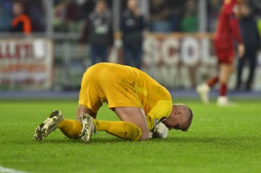 PFC Ludogorets takımından Sergio Padt, A.S. Roma ve PFC Ludogorets 1945 arasındaki UEFA Avrupa Ligi C Grubunun altıncı gününde 3 Kasım 2022 tarihinde İtalya 'nın Roma kentinde Olimpico Stadyumu' nda oynanan karşılaşmada görülüyor. - Fotoğraf: Domenico Cippitelli / LiveMedi