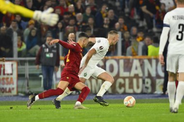 A.S. Roma 'dan Cristian Volpato, UEFA Avrupa Ligi C Grubu' nun 1945 A.S. Roma ve PFC Ludogorets arasındaki altıncı gününde 3 Kasım 2022 'de İtalya' nın Roma kentinde Olimpico Stadyumu 'nda oynanan karşılaşmada görülüyor. - Fotoğraf: Domenico Cippitelli / LiveMedi