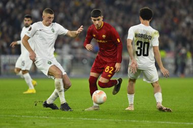A.S. Roma 'dan Cristian Volpato, UEFA Avrupa Ligi C Grubu' nun 1945 A.S. Roma ve PFC Ludogorets arasındaki altıncı gününde 3 Kasım 2022 'de İtalya' nın Roma kentinde Olimpico Stadyumu 'nda oynanan karşılaşmada görülüyor. - Fotoğraf: Domenico Cippitelli / LiveMedi
