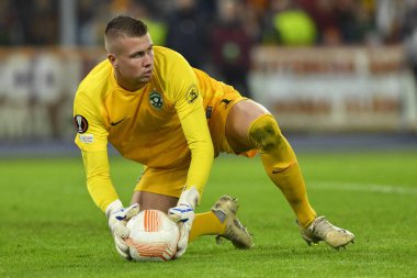 PFC Ludogorets takımından Sergio Padt, A.S. Roma ve PFC Ludogorets 1945 arasındaki UEFA Avrupa Ligi C Grubunun altıncı gününde 3 Kasım 2022 tarihinde İtalya 'nın Roma kentinde Olimpico Stadyumu' nda oynanan karşılaşmada görülüyor. - Fotoğraf: Domenico Cippitelli / LiveMedi