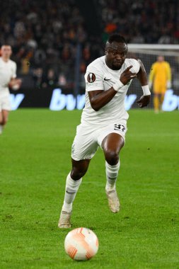 Bernard Tekpetey (PFC Ludogorets) UEFA Avrupa Ligi 2022-2023 futbol karşılaşmasında AS Roma ve PFC Ludogorets arasında 3 Kasım 2022 'de Roma Olimpiyat Stadyumu' nda oynanmıştır. - Fotoğraf: Fabrizio Corradetti / LiveMedi